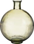Mica Decorations Dekofigur Mica Flasche Firenza hellbraun Recyeltes Glas &Oslash; 34