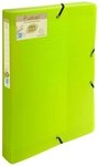 EXACOMPTA Dokumententasche 8x PP, Archivbox mit Gummizug A4, R&uuml;cken 40mm -...