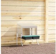 vidaXL H&uuml;hnerstall 57 x 50 x 6368 cm H&uuml;hner-Nistkasten 2 F&auml;cher mit Beinen