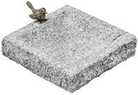 Dehner Vogeltr&auml;nke Wasserstelle f&uuml;r V&ouml;gel eckig, 30 x 30 x 7 cm, Granit,...