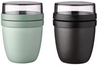 Mepal Lunchbox Lunchpot Ellipse mit 500 ml + 200 ml f&uuml;r Joghurt & M&uuml;sli,