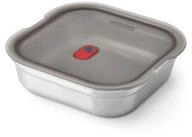 black+blum Frischhaltedose Edelstahl Foodbox, quadratisch, Edelstahl, Kunststoff