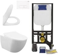 Creavit Tiefsp&uuml;l-WC CRV-FE322-0000-SET, Creavit H&auml;nge WC Set Wei&szlig;...