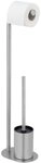 WENKO WC-Garnitur Levante, freistehender Toilettenpapierhalter mit WC-B&uuml;rste,