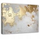 Wallarena Leinwandbild Abstrakt Marmor Modern Gold Schlafzimmer, Wohnzimmer...