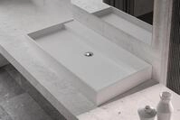 Bernstein Waschtisch TWG12 90cm Wei&szlig; matt, Wandwaschbecken Aufsatzbecken 90cm
