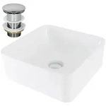 LuxeBath Waschbecken Waschtisch Aufsatzwaschbecken aus Keramik f&uuml;r Badezimmer /