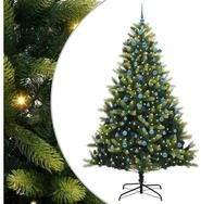 vidaXL LED Baum K&uuml;nstlicher Klapp-Weihnachtsbaum mit 300 LEDs Gr&uuml;n 240 cm