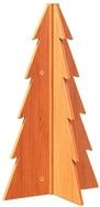 vidaXL K&uuml;nstlicher Weihnachtsbaum Weihnachtsbaum Holz zum Schm&uuml;cken 69,5 cm