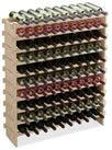 relaxdays Weinregal Erweiterbares Weinregal f&uuml;r Flaschen, 100 Flaschen braun...