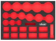 VIGOR Werkstattwagen VIGOR Weichschaum-Einlage, leer V5066-L