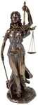 Vogler Dekofigur Justitia Figur Veronese 35cm Bronzierte G&ouml;ttin der...