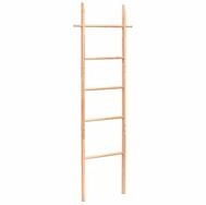vidaXL Trittleiter Handtuchleiter 170 cm Massivholz Nussbaum