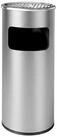 relaxdays Aschenbecher Standaschenbecher mit Inneneimer 30 l, silber...
