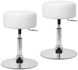 ML-DESIGN Hocker Schminkhocker ergonomisch mit Kunstleder-Bezug aus verchromtem...