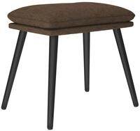 vidaXL Polsterhocker Fu&szlig;hocker Braun 45x29,5x35 cm Stoff (1 St) braun