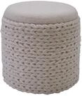 Wohnling Stauraumhocker Sitzhocker mit Stauraum Wolle rund 40x40x45 cm Hocker...