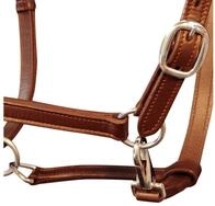 vidaXL Halfter, Echtleder Halfter Stallhalfter verstellbar braun voll