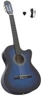 vidaXL Westerngitarre Westerngitarre Cutaway mit Equalizer und 6 Saiten Blau