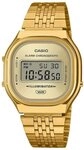 CASIO VINTAGE Quarzuhr Unisex-Armbanduhr Edgy Collection Goldfarben