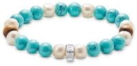 THOMAS SABO Armband Charm Club: Bead-Armband, mit T&uuml;rkis-Imitat, oder Jaspis...
