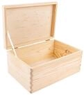Creative Deco Aufbewahrungsbox mit Deckel Gro&szlig; Erinnerungsbox Baby Holzbox 30 x 20 x