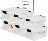Novaliv Aufbewahrungsbox 30530+6xTRA (6 St), Novaliv 6x Aufbewahrungsboxen mit Deckel