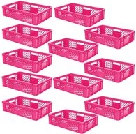 BRB-Lagertechnik Stapelbox 12x Eurobeh&auml;lter/B&auml;ckerkiste durchbrochen, LxBxH