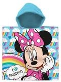 Disney Poncho Minnie Mouse Poncho 60x120cm &ndash; Strandtuch Rainbows Design