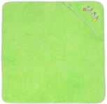 ZOLLNER Kapuzenhandtuch, Walkfrottee (1-St), 100 x 100 cm, 100% Baumwolle, mit