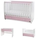 Lorelli Komplettbett Babybett Dream NEW, 60 x 120 cm umbaubar Schreibtisch...