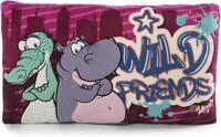 Nici Kopfkissen 47981 - Krokodil und Nilpferd, 43 x 25 cm