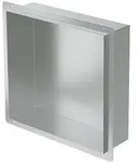 LuxeBath Duschwand Wandnische aus Edelstahl Flexibler Einbau f&uuml;r Badezimmer...
