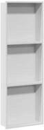 vidaXL Duschwand Duschnische Wei&szlig; 90 x 30 x 9,5 cm Edelstahl, (1 tlg)