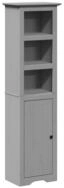 vidaXL Badezimmer-Set Badschrank BODO Grau 44x30x160 cm, (1-St)