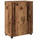 vidaXL Badezimmerspiegelschrank Badezimmerschrank mit Speicher mit T&uuml;r Altholz...