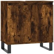 vidaXL Badkommode, Badschrank R&auml;uchereiche 58x33x60 cm Holzwerkstoff