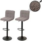 MCW Barhocker MCW-G87-B (Set, 2er), Bequeme Polsterung, Dekorative Ziern&auml;hte,