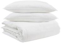 vidaXL Daunenbettdecke + Kopfkissen, Bettdecken Set mit Kissen 3 pcs Wei&szlig;