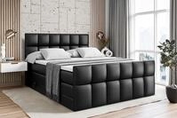 ALTDECOR Boxspringbett RICAR-Z KING (mit Matratze und Lattenrost Topper...