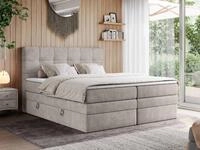 MKS M&Ouml;BEL Boxspringbett ERNI KING (T30-Schaum, Topper T25/Visco, Bettkasten),