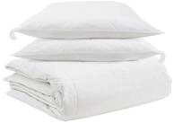 vidaXL Bett Bettdecken Set mit Kissen 3 pcs Wei&szlig; Daunenfeder (3-tlg)