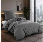 wometo Bettw&auml;sche Stone Washed 155x220 Renforc&eacute;, Baumwolle, 2 teilig,...