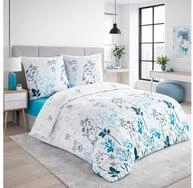 Buymax Bettw&auml;sche Blue Garden, Renforce: 100% Baumwolle, 3 teilig, Bettw&auml;sche-Set