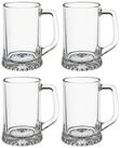Secret de Gourmet Bierglas Bierkr&uuml;ge mit Henkeln, 4er-Set, 320 ml