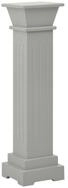 vidaXL Blumenst&auml;nder Klassischer S&auml;ulen-Pflanzenst&auml;nder Grau 17x17x66 cm MDF...