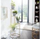 FINEBUY Standregal FB82265 Blumenst&auml;nder Blumens&auml;ule 36,5x107,5x36,5 cm Marmor