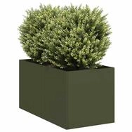 vidaXL Pflanzk&uuml;bel, Pflanzk&uuml;bel Olivgr&uuml;n 40x80x40 cm Kaltgewalzter Stahl