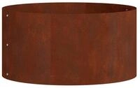 vidaXL Blumentopf Pflanzenring 5 pcs Braun 40 x 40 x 20 cm Wetterfeststahl (5...