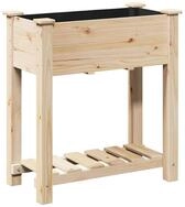 vidaXL Blumentopf Garten-Pflanzgef&auml;&szlig; mit Regal Beige 71 x 37 x 76,5 cm (1 St)
